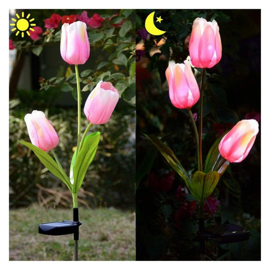 Luces Solares para Jardín de Tulipán